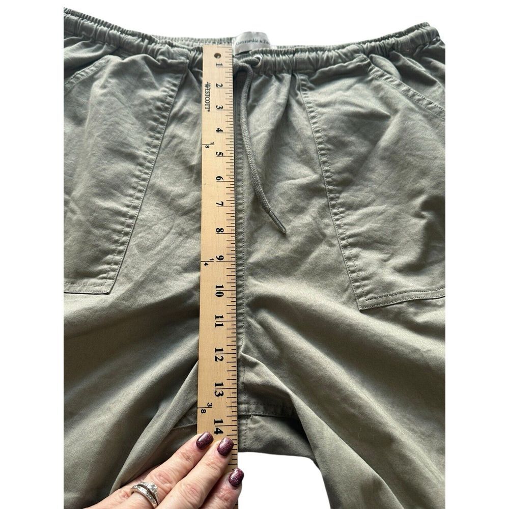 Abercrombie Fitch Large‎ Vol 28 Utility Wide Leg Cargo Pants Army Green #ST1-5 - Picture 5 of 11